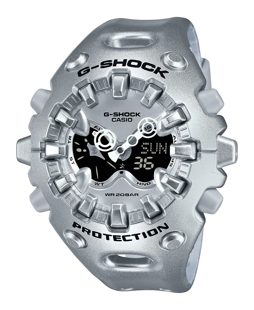 G-Shock Men's Silver Tone Resin Watch, 58.2mm