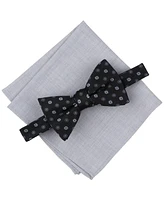 Bar Iii Men's Floral Bow Tie & Solid Pocket Square Set, Exclusively at Macy's