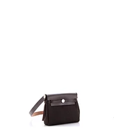Pre-Owned Hermes 20 Herbag Zip Toile and Leather