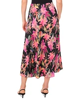 Vince Camuto Women's Floral Bias Midi Slip Skirt