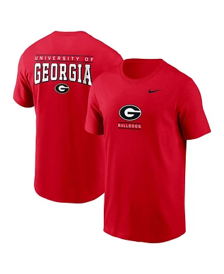 Nike Men's Red Georgia Bulldogs 2-Hit T-Shirt