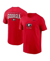 Nike Men's Red Georgia Bulldogs 2-Hit T-Shirt