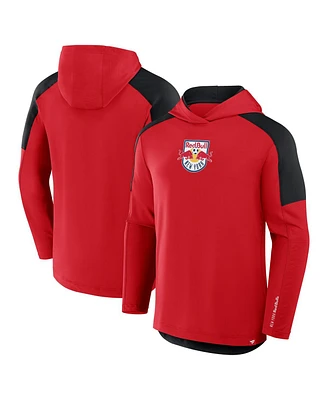 Fanatics Men's Red New York Bulls Card Transitional Pullover Hoodie