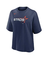 Nike Women's Navy Houston Astros 2025 City Connect Logo Boxy T-Shirt