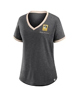 Fanatics Women's Black Pittsburgh Pirates Binge Worthy Stadium Slub V-Neck T-Shirt
