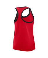 Nike Women's Scarlet Ohio State Buckeyes Primetime Tri-Blend Racerback Tank Top