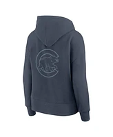Fanatics Women's Blue Chicago Cubs Elements Future Ground Subtle Tonal Pullover Hoodie