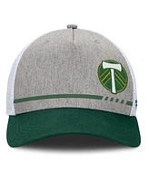 Fanatics Men's Heather Gray Portland Timbers Low Block Trucker Adjustable Hat