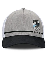 Fanatics Men's Heather Gray Minnesota United Fc Low Block Trucker Adjustable Hat