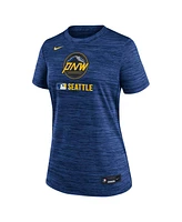 Nike Women's Navy Seattle Mariners Authentic Collection City Connect Velocity Performance T-Shirt