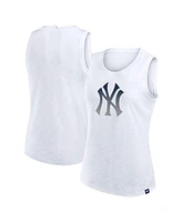 Fanatics Women's White New York Yankees Activate Slub Tank Top
