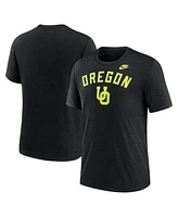 Nike Men's Heather Black Oregon Ducks Legacy Arch Tri-Blend T-Shirt