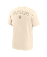 Nike Men's Cream Green Bay Packers Glory Tri-Blend T-Shirt
