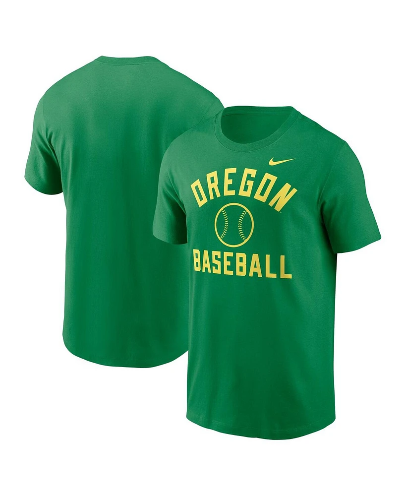 Nike Men's Green Oregon Ducks Essential Baseball Arch T-Shirt