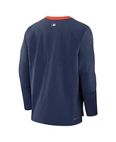 Nike Men's Navy Houston Astros 2025 City Connect Authentic Collection Lightweight Player Tri-Blend Performance Long Sleeve T-Shirt