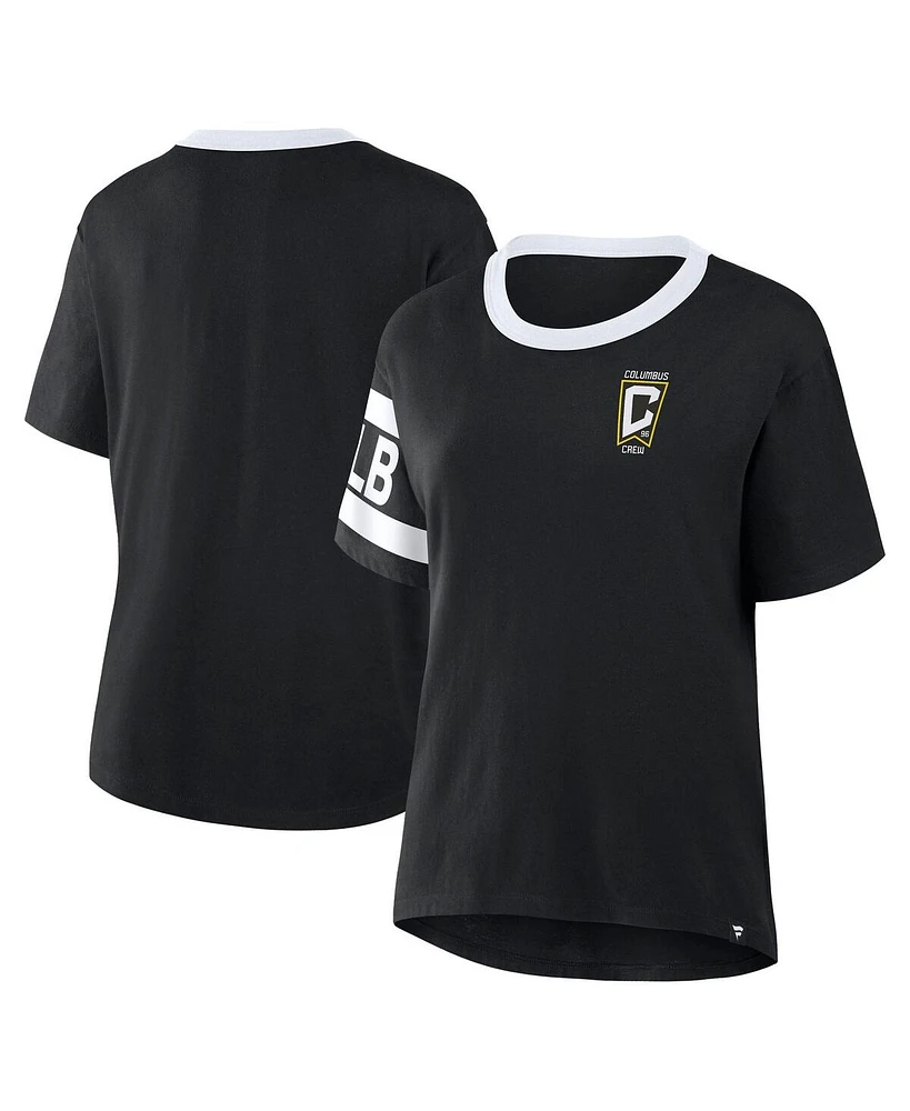 Fanatics Women's Black Columbus Crew Defender Pairing Legacy T-Shirt