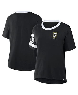 Fanatics Women's Black Columbus Crew Defender Pairing Legacy T-Shirt