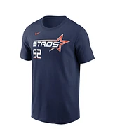 Nike Men's Bryan Abreu Navy Houston Astros 2025 City Connect Fuse Name Number T-Shirt