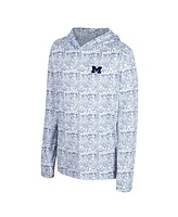 Colosseum Big Boys and Girls Navy Michigan Wolverines All-Over Print Hoodie