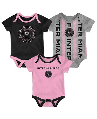 Outerstuff Newborn Inter Miami Cf Loyal Buddies Bodysuit 3-Pack