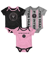 Outerstuff Newborn Inter Miami Cf Loyal Buddies Bodysuit 3-Pack
