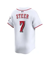 Nike Men's Spencer Steer White Cincinnati Reds Alternate Limited Player Jersey