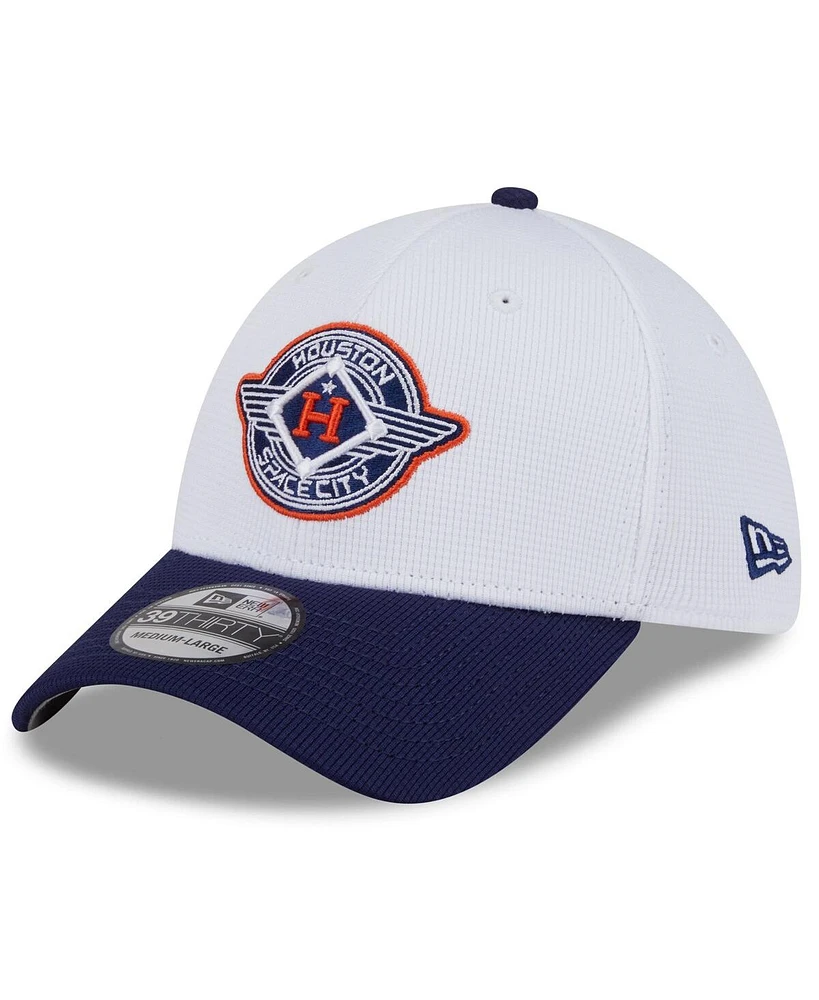 New Era Men's White/Navy Houston Astros 2025 City Connect Batting Practice 39THIRTY Flex Hat