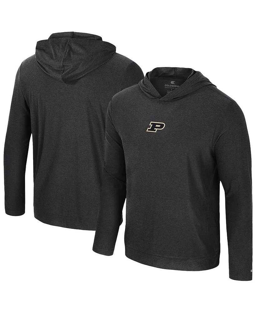Colosseum Men's Black Purdue Boilermakers Long Sleeve T-Shirt Hoodie