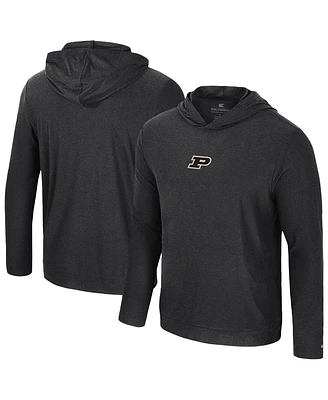 Colosseum Men's Black Purdue Boilermakers Long Sleeve T-Shirt Hoodie