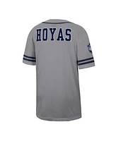 Colosseum Men's Gray Georgetown Hoyas Free Spirited Baseball Jersey