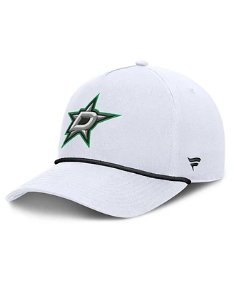 Fanatics Men's White Dallas Stars Rope A-Frame Adjustable Hat