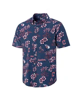 Reyn Spooner Men's Navy Cleveland Guardians Kekai Button-Down Shirt