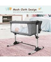 Costway Baby Portable Bed Side Sleeper Travel Bassinet Crib