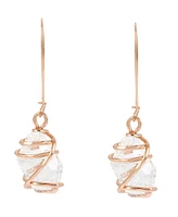 Robert Lee Morris Soho Faux Stone Caged Dangle Earrings