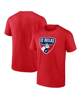 Fanatics Men's Red Fc Dallas Logo T-Shirt