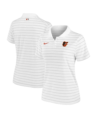 Nike Women's White Baltimore Orioles Authentic Collection Victory Performance Polo Shirt