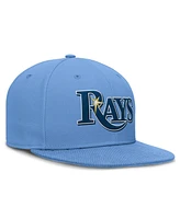 Nike Men's Light Blue Tampa Bay Rays True Round Bill Performance Fitted Hat