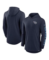 Nike Men's Navy Tennessee Titans Blitz Performance T-Shirt Hoodie