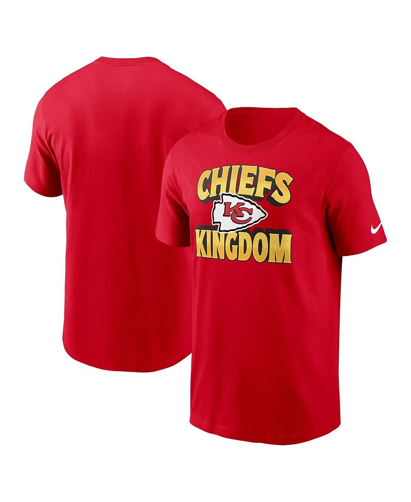Nike Men's Red Kansas City Chiefs Kingdom T-Shirt