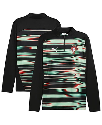 Puma Men's Black Portugal National Team 2025 Pre-Match Quarter-Zip Top