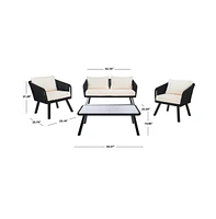 Kerson 4PC Rope Living Set