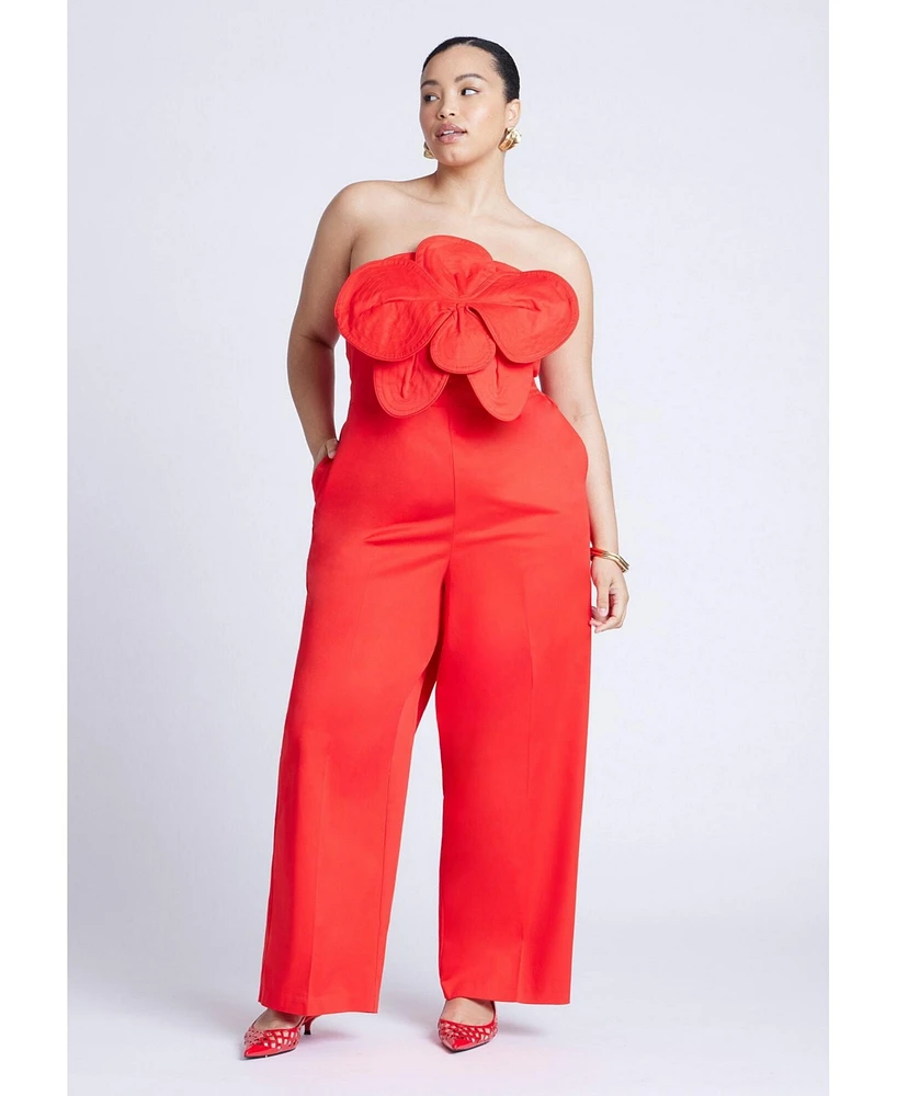 Eloquii Plus Flower Jumpsuit