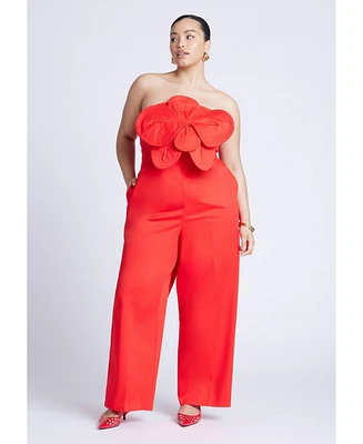 Eloquii Plus Flower Jumpsuit