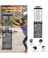 41 000 Btu Propane Patio Heater with Metal Hood