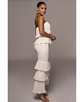 Jluxlabel Women's Casa Blanca Ruffle Dress