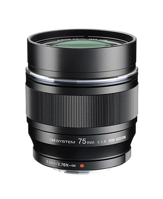 Om System M.Zuiko Digital Ed 75mm f/1.8 Lens for Micro Four Thirds, Black
