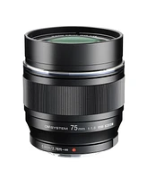 Om System M.Zuiko Digital Ed 75mm f/1.8 Lens for Micro Four Thirds, Black