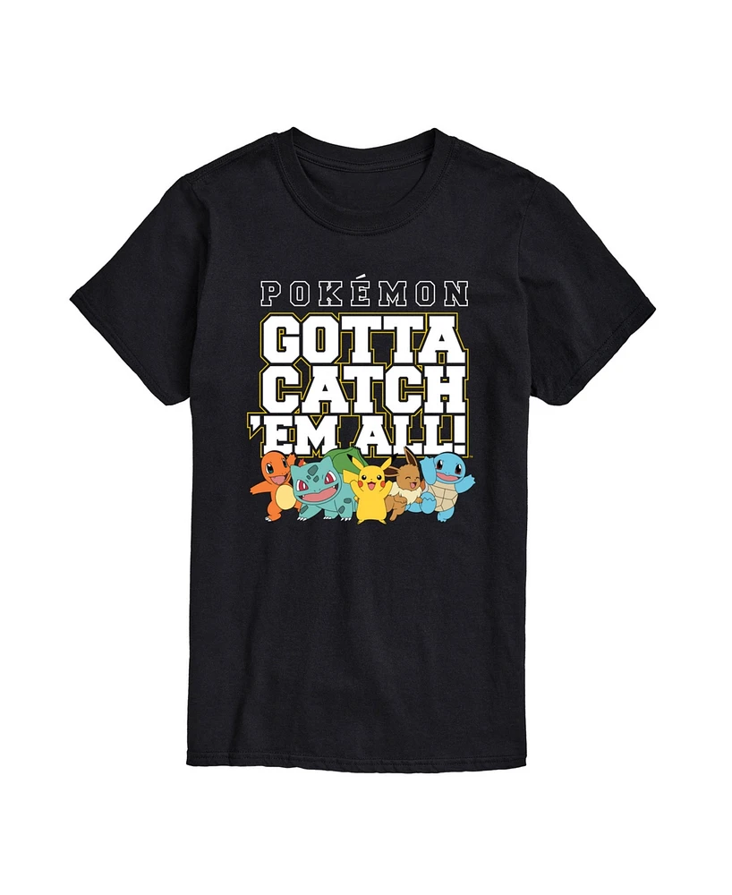 Airwaves Men's Pokemon Gotta Catch All Short Sleeve T-Shirt