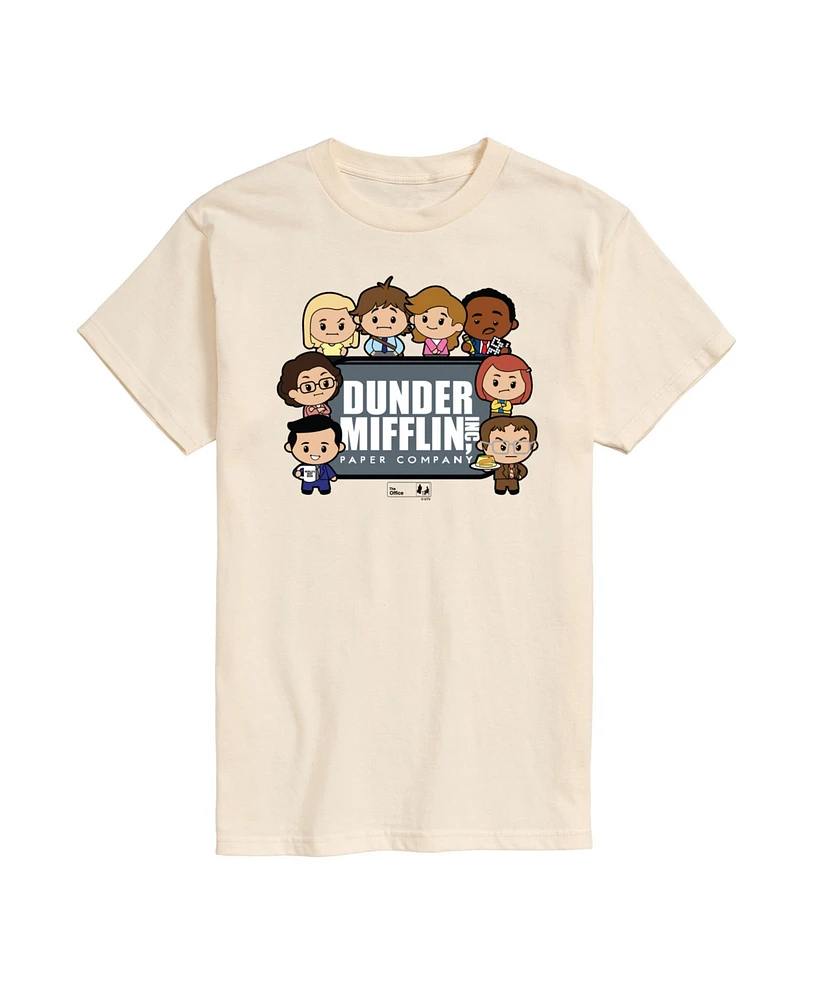 Airwaves Men's The Office Cartoon Short Sleeve T-Shirt
