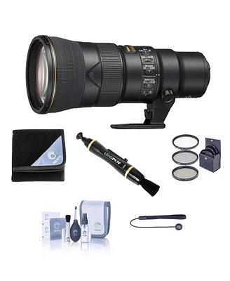 Nikon 500mm f/5.6E Pf Ed Af-s Nikkor Vr Lens, Bundle with ProOptic 95mm Filter Kit, Lens Wrap, Lens Cleaner, Cleaning Kit, Lens Cap Tether